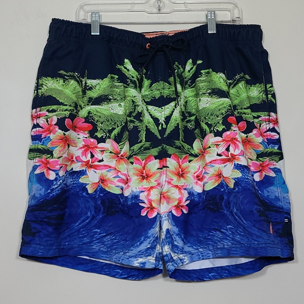 Nautica Floral Mens Swimming Trunck Size XXL